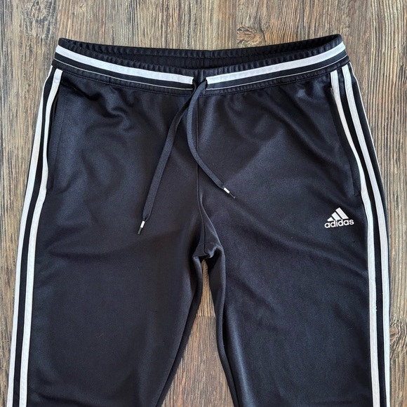 Adidas Performance Climacool Black White Stripe Track Pants Womans Size L 16/18 - Picture 11 of 14